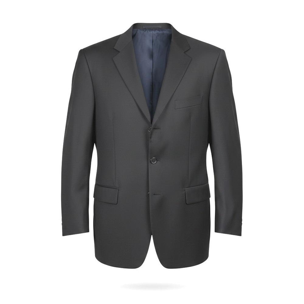 VTG Palm Beach Blazer 44L Navy Blue Three Button Sport Coat Made in USA